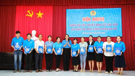 Giải thể 59 công đoàn cơ sở, chuyển giao 54 công đoàn cơ sở và nghiệp đoàn về LĐLĐ TP Cần Thơ