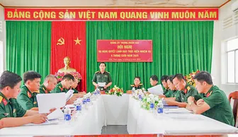 Lãnh đạo thực hiện tốt công tác huấn luyện, sẵn sàng chiến đấu
