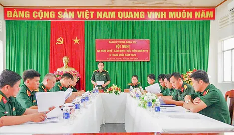Lãnh đạo thực hiện tốt công tác huấn luyện, sẵn sàng chiến đấu