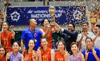 Bóng chuyền nữ Việt Nam lần thứ ba liên tiếp lên ngôi vô địch AVC Nations Cup