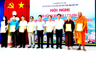 ស្រុក​ទ្រី​តូង សម្រេច​រួច​រាល់​កម្ម​វិធី​លុប​បំ​បាត់​ផ្ទះ​បណ្តោះ​អា​សន្ន ផ្ទះ​ទ្រុឌ​ទ្រោម