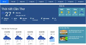 Cách xem dự báo thời tiết Cần Thơ nhanh chóng chính xác