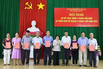 Công bố quyết định thành lập 9 Tổ liên lạc hưu trí các phường