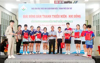 Phong trào bóng bàn Cần Thơ từ giải thanh thiếu niên - nhi đồng lần I