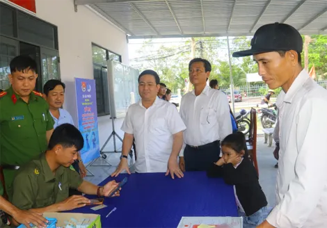 Lãnh đạo Thành ủy kiểm tra hoạt động các xã, phường