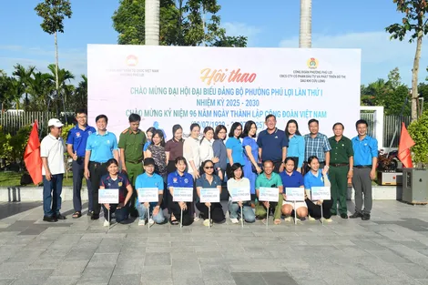 Hội thao chào mừng Đại hội Đảng bộ phường Phú Lợi