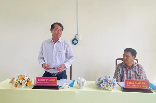 Lãnh đạo UBND thành phố làm việc với Sở Dân tộc và Tôn giáo