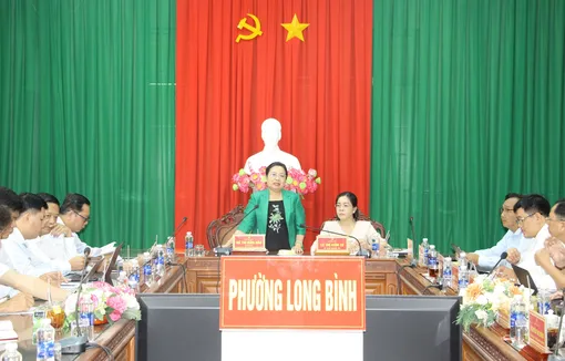 Lãnh đạo thành phố làm việc với phường Long Bình