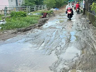 Đề nghị sớm khắc phục đường giao thông hư hỏng do thi công công trình