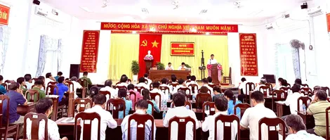 Đảng ủy xã Phụng Hiệp tập trung chỉ đạo tổ chức tốt đại hội nhiệm kỳ 2025-2030