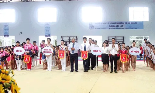Khai mạc Giải vô địch trẻ, vô địch các nhóm tuổi Thể dục dụng cụ quốc gia 2025