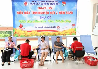 Các bệnh viện tại TP Cần Thơ liên tiếp tổ chức các chương trình hiến máu