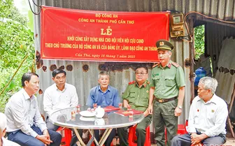 Công an TP Cần Thơ khởi công xây nhà tặng hội viên Hội cựu Công an nhân dân