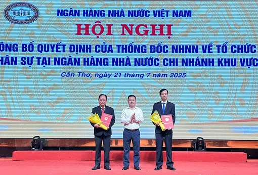 Công bố quyết định về tổ chức và nhân sự tại Ngân hàng Nhà nước Khu vực 14