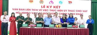 Ký kết liên tịch thực hiện ủy thác cho vay các chương trình tín dụng chính sách xã hội