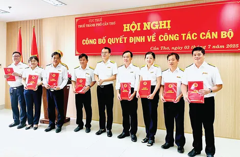 Nhanh chóng ổn định tổ chức bộ máy của Thuế TP Cần Thơ, đảm bảo phục vụ người dân, doanh nghiệp