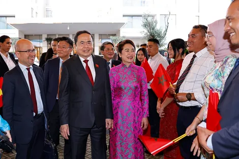 Chủ tịch Quốc hội Trần Thanh Mẫn và Phu nhân bắt đầu thăm chính thức Vương quốc Maroc