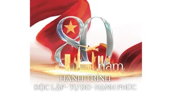 Bộ nhận diện tuyên truyền Triển lãm Thành tựu Đất nước