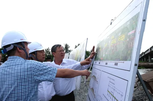 Quyết tâm cao đẩy nhanh tiến độ công trình giao thông trọng điểm Quyết tâm cao đẩy nhanh tiến độ công trình giao thông trọng điểm