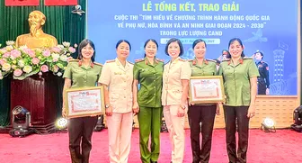 Hội Phụ nữ Công an TP Cần Thơ đoạt giải cao Cuộc thi tìm hiểu về Phụ nữ, Hòa bình và An ninh trong lực lượng Công an nhân dân