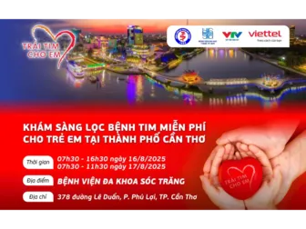 Khám sàng lọc miễn phí bệnh tim bẩm sinh cho trẻ tại Thành phố Cần Thơ