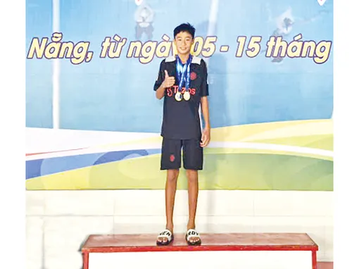 VĐV Cần Thơ phá kỷ lục bơi quốc gia lứa tuổi 11