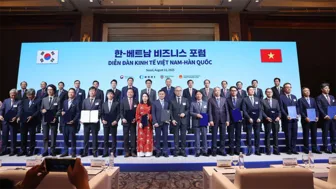 Tổng Bí thư Tô Lâm và Thủ tướng Hàn Quốc chứng kiến Lễ trao các thỏa thuận hợp tác