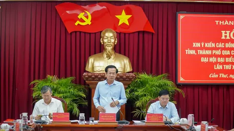 Nguyên lãnh đạo tỉnh, thành phố đóng góp nhiều ý kiến vào dự thảo Văn kiện Đại hội đại biểu Đảng bộ TP Cần Thơ lần thứ XV, nhiệm kỳ 2025-2030
