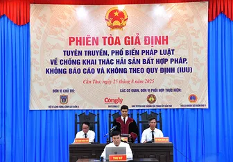 Phiên tòa giả định tuyên truyền pháp luật về chống khai thác IUU