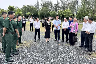 Khảo sát địa điểm tổ chức chương trình nghệ thuật kỷ niệm 80 năm Cách mạng Tháng Tám và Quốc khánh 2-9 tại Khu Đô thị 5A