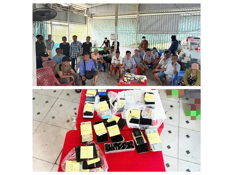 Bắt quả tang hàng chục đối tượng đá gà qua mạng
