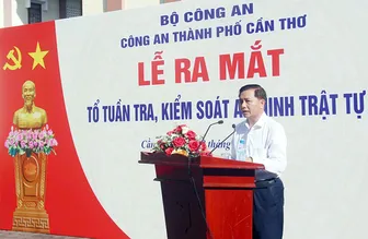 Công an TP Cần Thơ ra mắt Tổ tuần tra, kiểm soát an ninh trật tự