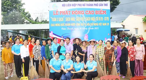 Hội LHPN thành phố phát động cao điểm “Tuần 3 sạch”
