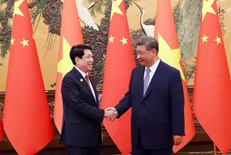 Chủ tịch nước Lương Cường hội đàm với Tổng Bí thư, Chủ tịch Trung Quốc Tập Cận Bình