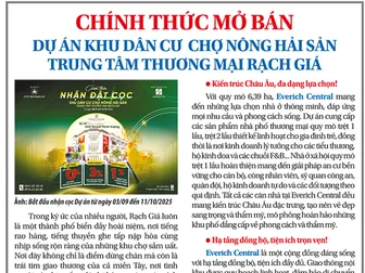 Chính thức mở bán Dự án Khu dân cư Chợ Nông Hải Sản trung tâm thương mại Rạch Giá