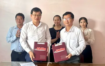 Báo và Phát thanh, Truyền hình Cần Thơ ký kết hợp tác tuyên truyền với phường Long Bình