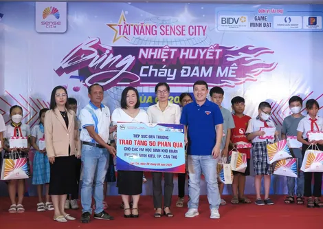Sense City Cần Thơ lan tỏa yêu thương với hoạt động “Tiếp sức đến trường”