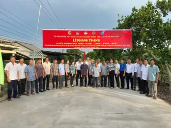 Ủy ban MTTQ xã Phú Hữu tổ chức Đại hội đại biểu lần thứ I và khánh thành công trình chào mừng Đại hội