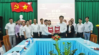 Báo và Phát thanh, Truyền hình Cần Thơ ký kết ghi nhớ phối hợp thông tin tuyên truyền với xã Hồ Đắc Kiện và xã Hòa Tú