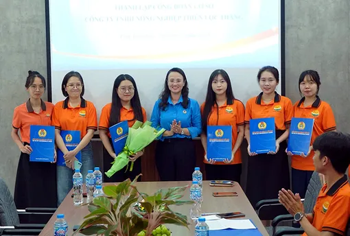 Thành lập Công đoàn cơ sở Công ty TNHH Nông nghiệp Thiên Lộc Thắng