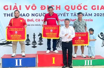 Bơi lội NKT Cần Thơ xếp vị trí thứ Ba chung cuộc tại giải.