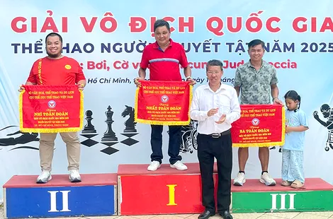 Bơi lội NKT Cần Thơ xếp vị trí thứ Ba chung cuộc tại giải.