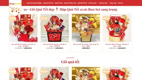 Shopquatet.com - Website chuyên cung cấp set quà Tết đa dạng mẫu mã