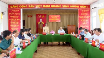 Lãnh đạo HĐND thành phố làm việc với Đảng ủy xã Phương Bình