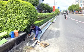 Thi công nâng cấp đồng bộ toàn tuyến đường 30 tháng 4
