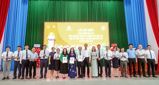 Trường Chính trị TP Cần Thơ, Báo và Phát thanh, Truyền hình Cần Thơ và VNPT Cần Thơ ký kết thỏa thuận hợp tác​