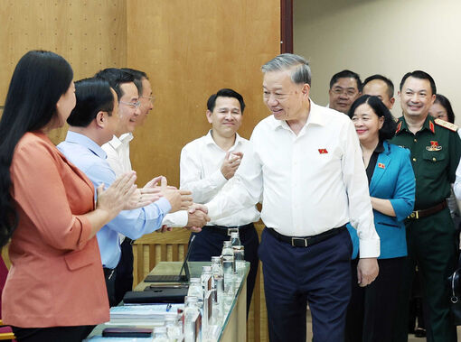 Party chief meets with voters in Hanoi