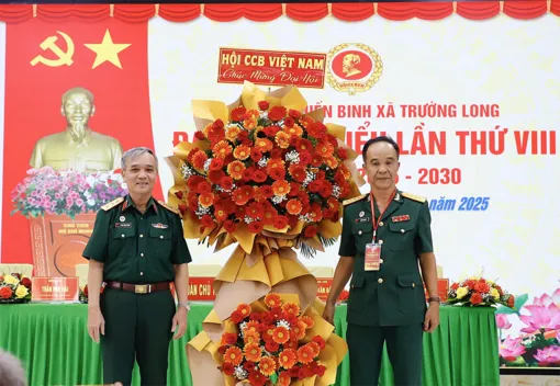 Đại hội đại biểu Hội Cựu chiến binh xã Trường Long thành công tốt đẹp