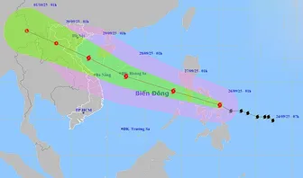 Bão Bualoi tiến nhanh vào Biển Đông, cảnh báo mưa lớn diện rộng