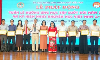 TP Cần Thơ phát động Tuần lễ Hưởng ứng học tập suốt đời năm 2025 và Kỷ niệm Ngày Khuyến học Việt Nam